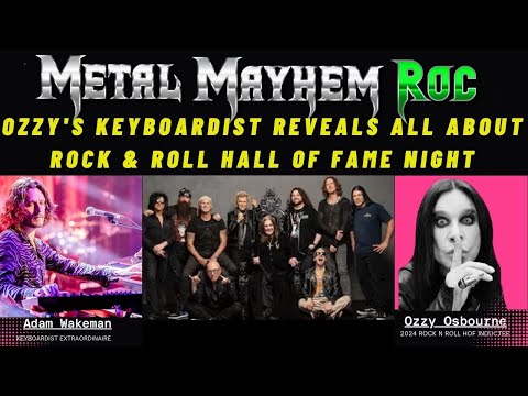 Inside Ozzy Osbourne’s Rock Hall of Fame Induction with Adam Wakeman, Keyboardist Extraordinaire