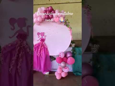 Decoração para outubro rosa evento de guaraci PR