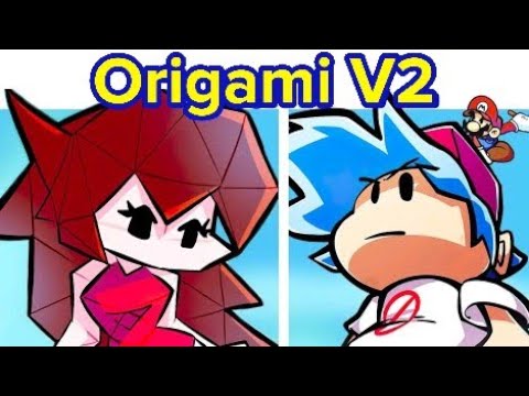Friday Night Funkin' VS Paper Mario: The Origami King V2 FULL WEEK (FNF Mod) Enjoy 😉🎤💖👍