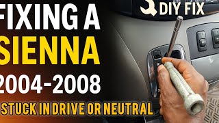 DIY: Fix Free-Moving Shift Lever on 2004-2008 Toyota Sienna (No More Neutral or no start)
