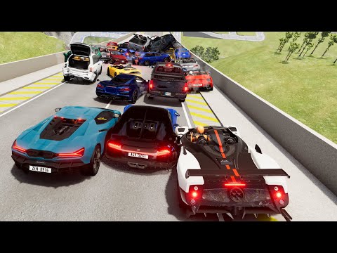 Big Ramp Jumps with Real Car Mods 19 - BeamNG Drive Crashes | DestructionNation