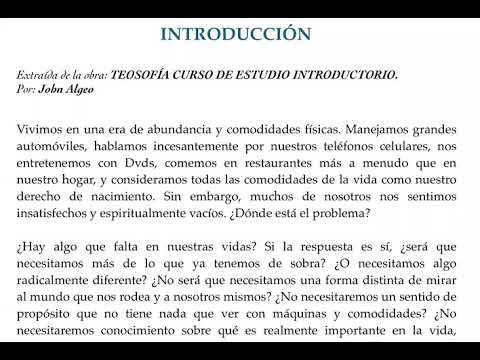 CURSO BÁSICO DE TEOSOFÍA.- “INTRODUCCIÓN”