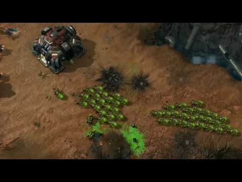 StarCraft 2 - Massive Baneling Rush!