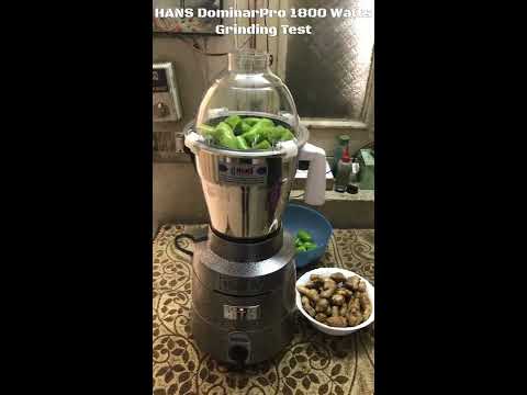 COMMERCIAL HEAVY DUTY MIXER GRINDER HANS DominarPro 1800 Watts  Demo