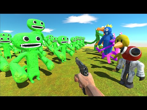 I Helped Rainbow Friends Win Jumbo Josh - Animal Revolt Battle Simulator