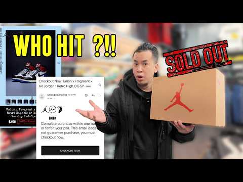 WAY HARDER THAN WE THROUGHT !!! UNION X FRAGMENT AJ1 | SOLDOUT JORDAN 6 REVERSE INFRARED