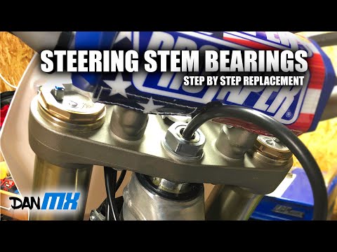 STEERING STEM BEARING REPLACEMENT | Step by step removal and install