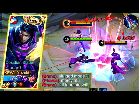 Alucard Killing Enemies In Fountain Base?!| This Build Make Alucard God Mode!| MLBB