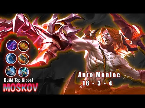 MOSKOV MANIAC!!! NEWS BUILD ITEM MOSKOV PALING SAKIT 2022 | BUILD MOSKOV TOP GLOBAL