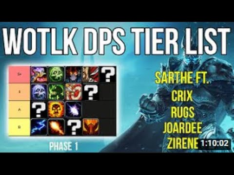 Phase 1 Naxx DPS Tier List - WOTLK CLassic W/ Sarthe, Zirene, Joardee & Rugs