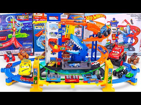 Hot Wheels Collection Unboxing Review ASMR | Hot Wheels City Attacking Shark Escape Playset