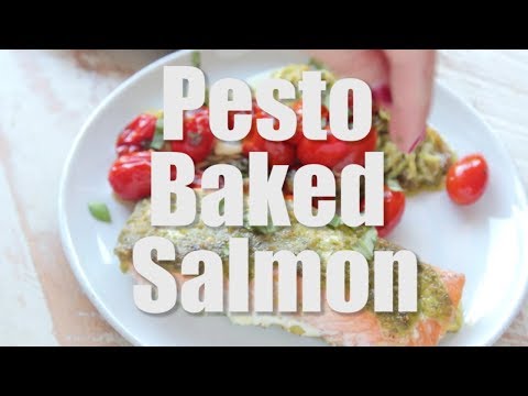 Pesto Baked Salmon Recipe