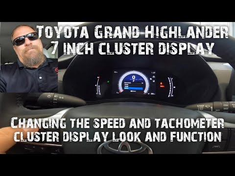 Changing the Toyota Grand Highlander Instrument Cluster 7 Inch screen