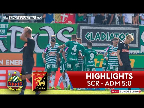 Highlights: tipico Bundesliga, 7. Runde: SK Rapid Wien -  FC Flyeralarm Admira 5:0