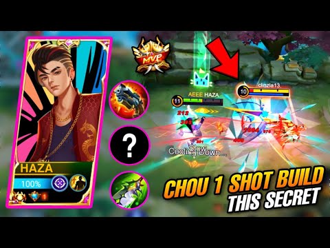 ONLY 0.1% CHOU USERS KNEW THIS SECRET CHOU BUILD! 1 SHOT EVERYONE | CHOU BEST BUILD 2023 | MLBB