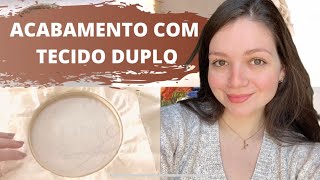 Como fazer acabamento no bastidor do bordado