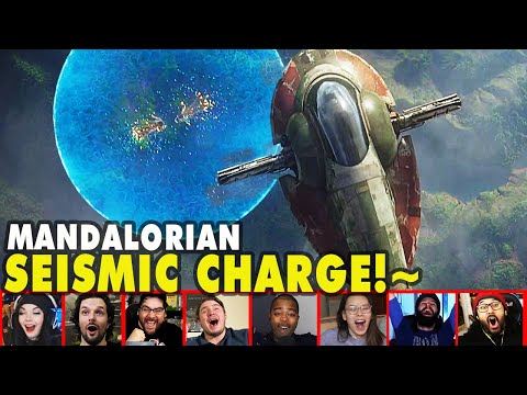 Reactors Reaction To Boba SEISMIC CHARGE On The Mandalorian Season 2 Episode 7 | Mixed Reactions