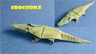 How to make an easy origami crocodile, step by step tutorial