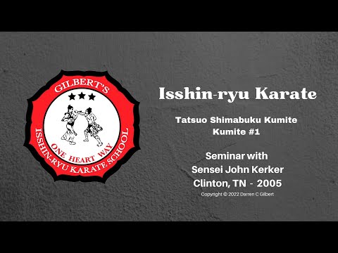 Tatsuo Shimabuku Kumite: Kumite #1
