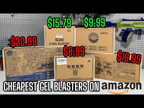 I Bought The 5 CHEAPEST Gel Blasters On Amazon | Oakley Entertainment