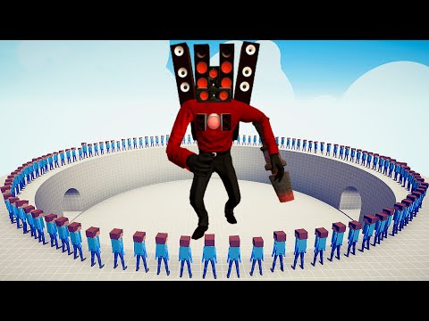 Dino TABS - TITAN SPEAKERMAN vs MINECRAFT TEAM - Totally Accurate Battle Simulator