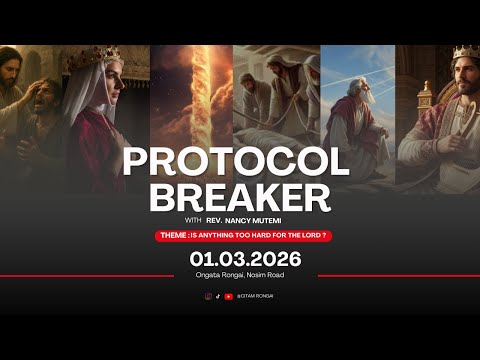 HOLY COMMUNION SERVICE: PROTOCOL BREAKER WITH REV. NANCY MUTEMI