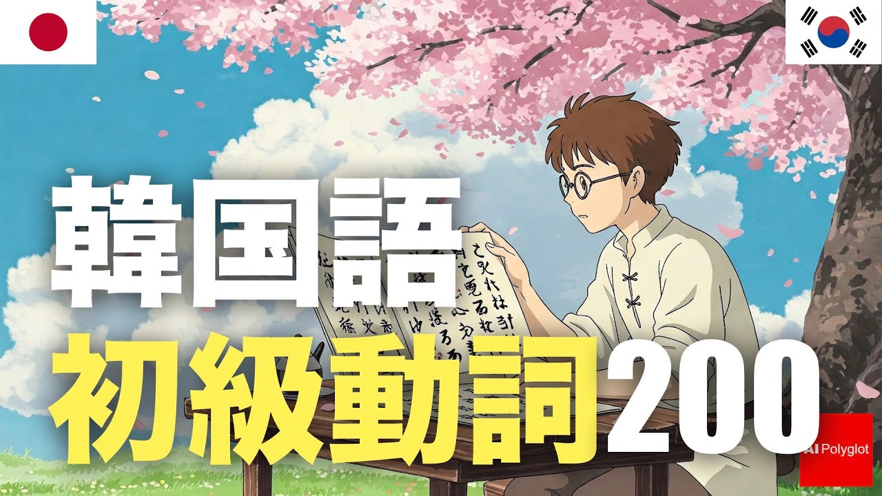 韓国語初級動詞200 | 聞き流し | 第二外国語 | 音声学習 | リスニング練習 韓国語初級動詞200 | 聞き流し | 第二外国語 | 音声学習 | リスニング練習