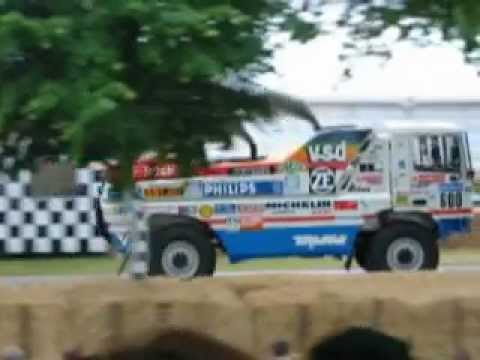 DAF TurboTwin Dakar truck of Jan de Rooy at Goodwood Festival of Speed 2004