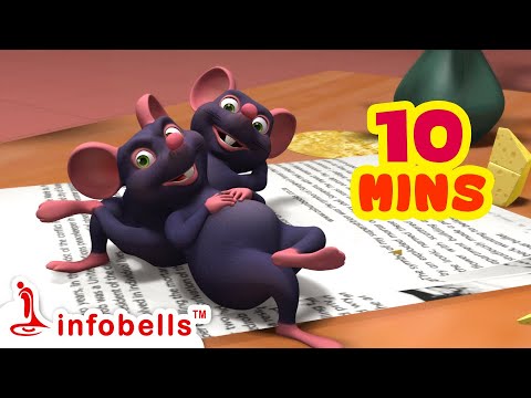 Do Chuhe the Mote Mote the | Hindi Rhymes for Children | Infobells