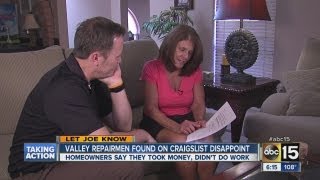 Valley repairmen found on Craigslist disappoint
