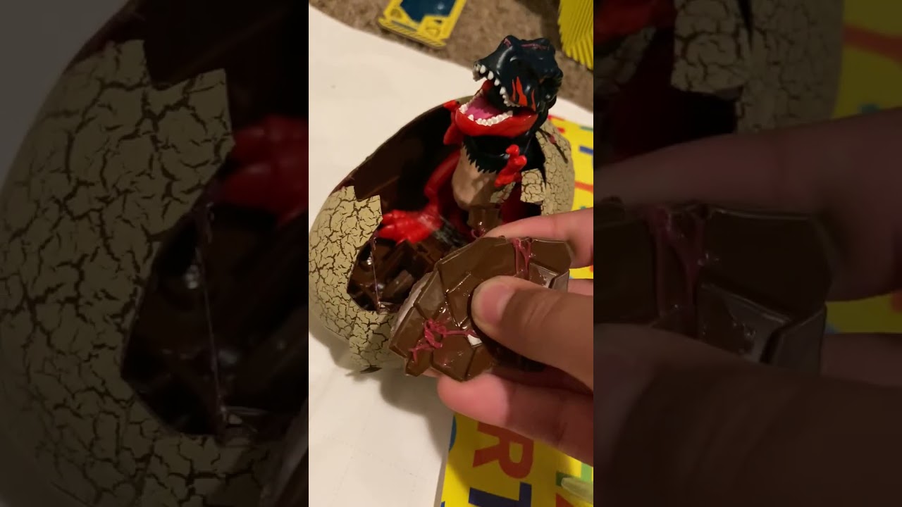 Opening a primeval hatch toy from Walmart