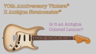 Video thumbnail for 70th Anniversary Vintera Il Antigua Stratocaster - Lemon? #guitar #guitarist #fenderstratocaster by Guitar Collector Guy