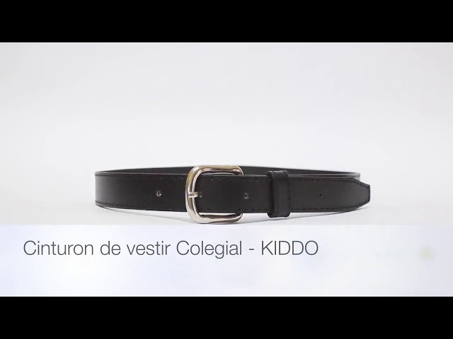 Vídeo relacionado con LEACOOLKEY Cinturón fino de piel sintética para niños y adolescentes, cinturón luminoso y brillante para vaqueros y ropa, Black+Silver+Black3, 90cm(Misura vita 65cm-79cm)