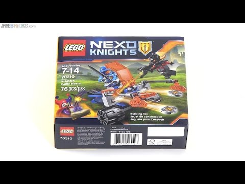 Vidéo LEGO Nexo Knights 70310 : Le char de combat de Knighton
