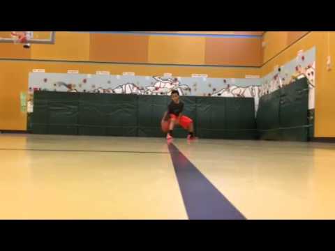 Our 10 year old son, Kayden J. Lamebull Ingram, working on his footwork and ball handling. Go KJ!