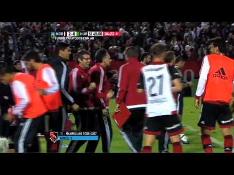 Gol de Rodríguez. Newell's 2 - Huracán 0. Fecha 27. Primera División 2015. FPT.