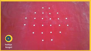 6x2x2 seq 387 | வைகாசி மாதம் சிறப்பு கோலம் | Sikku Kolam with Dots | Simple Kolam