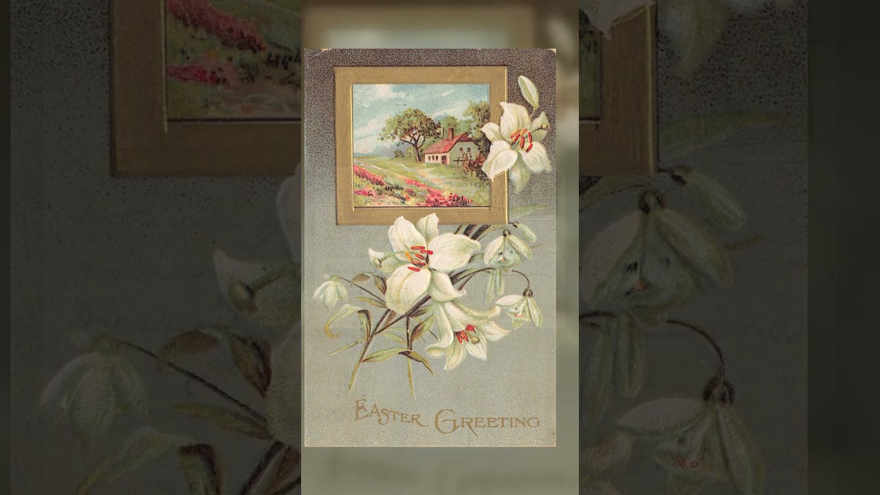 Easter Greeting Postcard, Divided Back, 1908, South Dakota Video