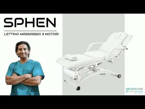 Sphen lettino massaggi fisioterapia 3 motori 2 snodi