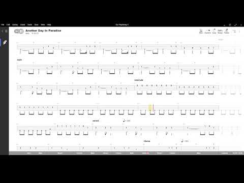 Another Day In Paradise ( Phil Collins ),Tablatura e base Senza Basso - Backing bass track - NO BASS
