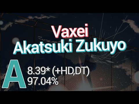 Vaxei | HoneyWorks - Akatsuki Zukuyo [Taeyang's Extra] +HD,DT (1,157/1,328x, 2x miss 97.04%, 687pp)