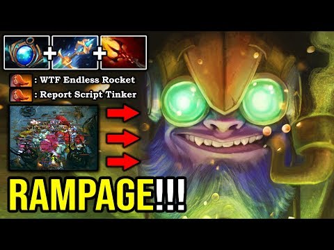 HOW TO CRAZY SELF STACK & FAST FARM Rampage Tinker Unbelievable Finger Speed 7.23f DotA 2
