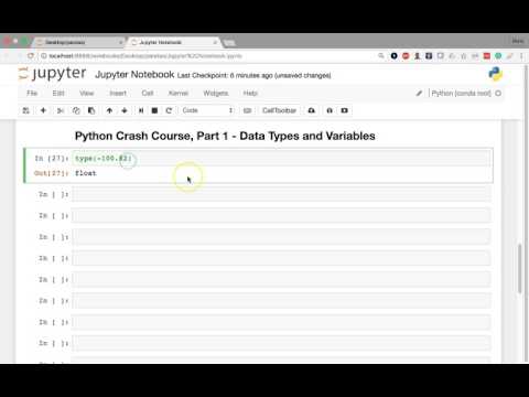 Data Analysis with Pandas and Python 01 16 Python Crash Course Part 1