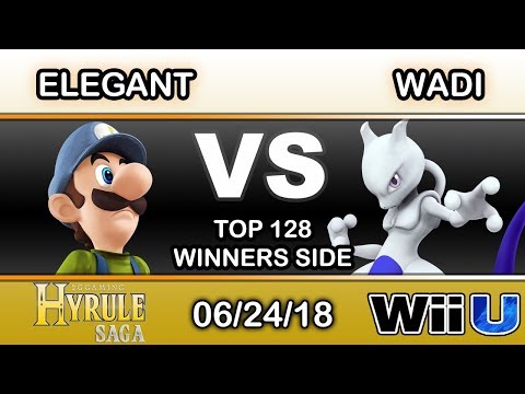 Hyrule Saga - US | Elegant (Luigi) Vs Wadi (Mewtwo,ROB) Top 128 Winners - Smash 4