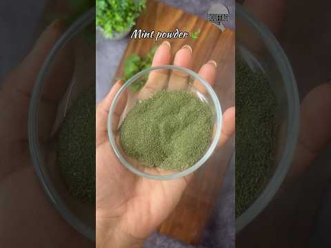 Homemade Mint seasoning powder🍃 #shorts #mintpowder #seasoningpowder #seasoning #homemade