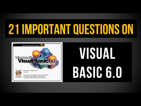 Visual Basic Important Question Answers (Part 1) | DCA | BCA | PGDCA | MCA