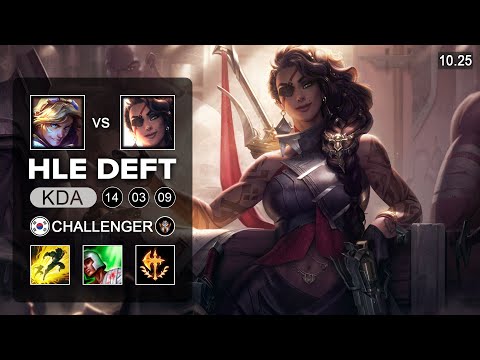 HLE Deft Samira Bot vs Ezreal - KR Challenger Patch 10.25
