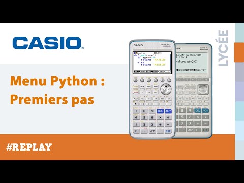 Formation en ligne replay: Le menu Python - Premiers pas