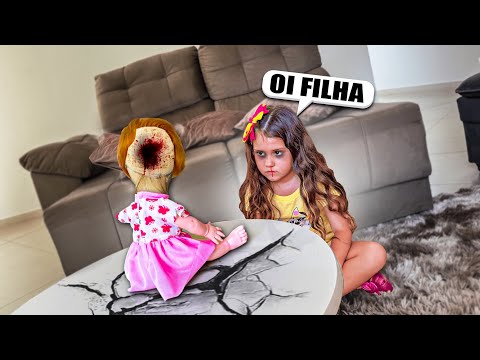 I FOUND THE STRANGE DOLL TALKING TO MY LITTLE SISTER!!