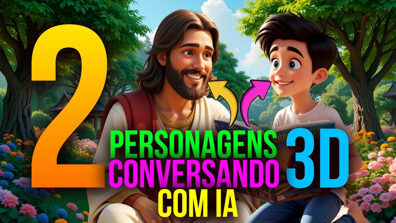 🔥 IA FAZ 2 PERSONAGENS CONVERSAREM COM SINCRONIA LABIAL PERFEITA! (Passo a Passo)